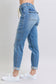 Clayton High Rise Cuffed Cargo Denim Jogger - Loving God