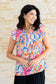 Get Out of Town Ruffle Sleeve Top - Loving God