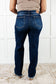 Jacqueline Mid Rise Frayed Hem Straight Leg Jean - Loving God