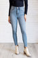 Justine High Rise Control Top Contrast Wash Skinny Jeans - Loving God