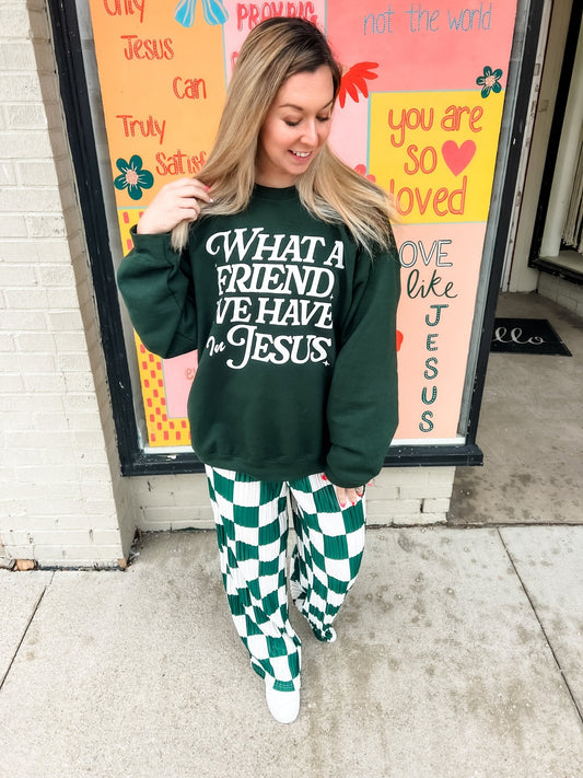 Loving God | What a Friend we have in Jesus Crewneck - Loving God