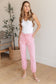 Regina High Rise Garment Dyed Denim Jogger - Loving God