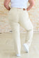 Selena High Rise Distressed 90's Straight Jeans in Bone - Loving God